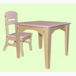Комплект мебели детский комбинированный - столик+стульчик