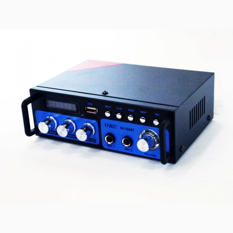 Фото 7. Усилитель звука UKC SN-666BT FM USB 2x300W Bluetooth + Караоке