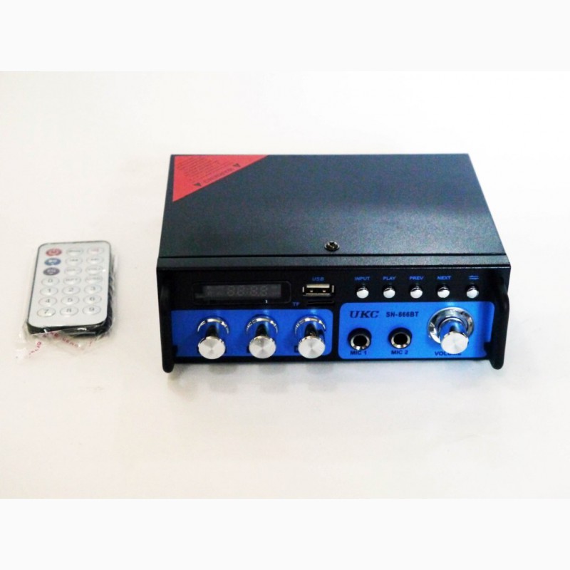 Фото 4. Усилитель звука UKC SN-666BT FM USB 2x300W Bluetooth + Караоке