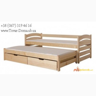Кровать детская с дополнительным спальным местом и Ящиками