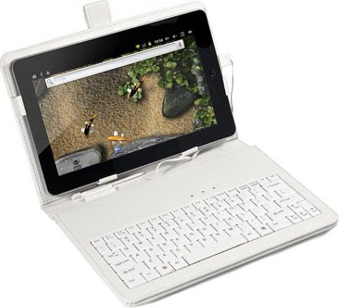 Фото 3. Чехол с клавиатурой для планшетов 10 дюймов (микро USB) Белый