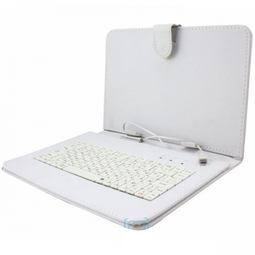 Фото 4. Чехол с клавиатурой для планшетов 10 дюймов (микро USB) Белый
