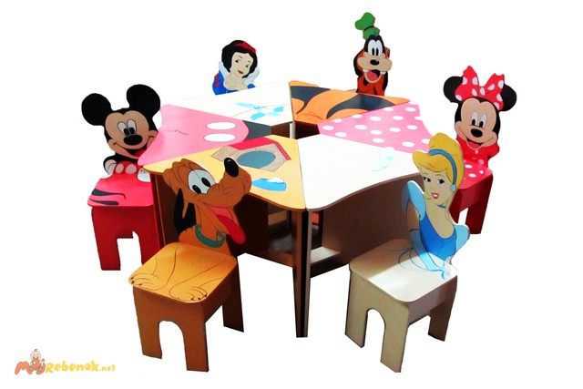 Фото 10. Яркие наборы детской мебели (стульчики, столики)