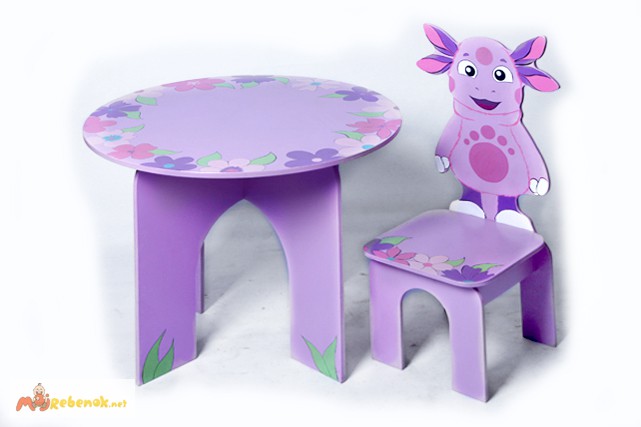 Фото 2. Яркие наборы детской мебели (стульчики, столики)