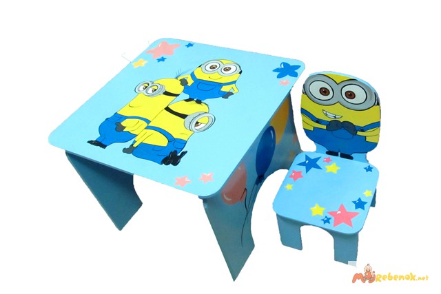 Фото 3. Яркие наборы детской мебели (стульчики, столики)
