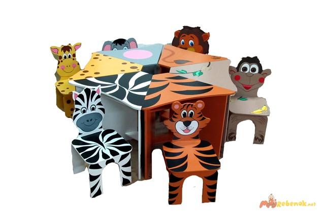 Фото 8. Яркие наборы детской мебели (стульчики, столики)