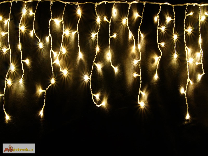 Фото 3. Гирлянда световая бахрома, гирлянда Led, светодиодные новогодние украшения