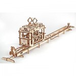 Механический-Деревянный 3D Конструктор - Трамвай на рельсах