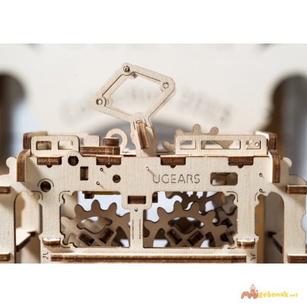 Фото 3. Механический-Деревянный 3D Конструктор - Трамвай на рельсах