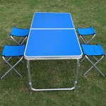 Набор мебели для пикника WELFULL-FTS1-4, раскладной стол и 4 стула