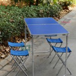 Раскладная мебель для пикника, отдыха WELFULL-FTS1-4, складной стол+ 4 стула