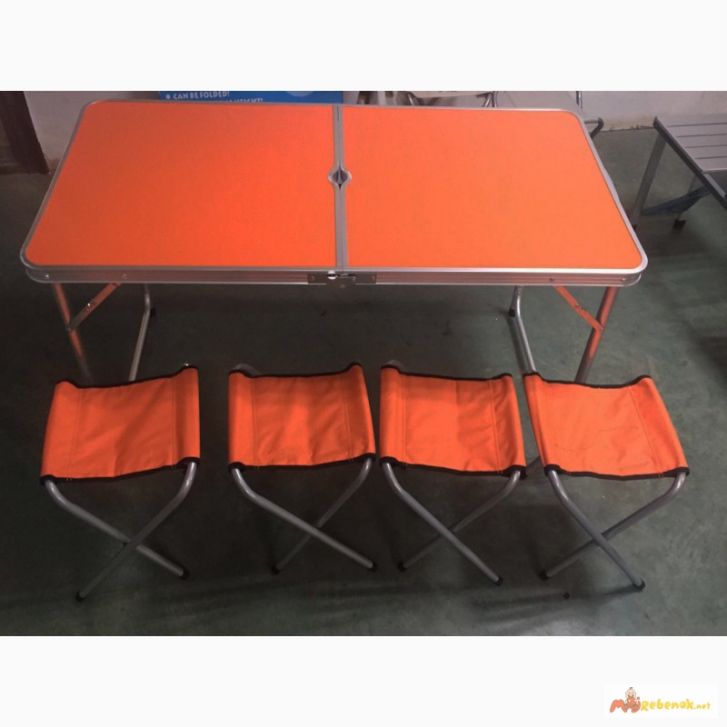 Фото 2. Раскладная мебель для пикника, отдыха WELFULL-FTS1-4, складной стол+ 4 стула