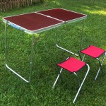 Раскладная мебель для пикника, отдыха WELFULL-FTS1-4, складной стол+ 4 стула