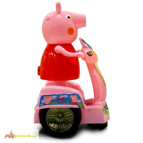 Фото 2. Свинка Пеппа на батарейках Peppa Pig на мотоцикле