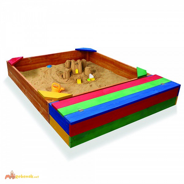Фото 4. Песочница для детей, деревянные песочницы для дачи (pes 6)