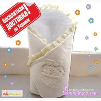 Конверт-одеяло для новорожденных с кокосовым матрасиком Доставка Бесплатная