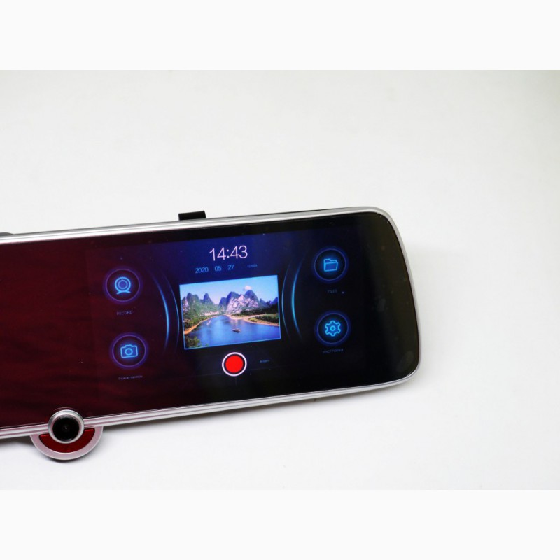 Фото 8. DVR CSZ-C33 Зеркало с видео регистратором с ТРЕМЯ камерами. 5 Сенсорный экран