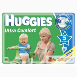 Huggies Ultra Comfort 5(12-22кг) 74шт