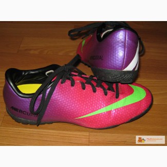 Яркие классные бутсы Nike Mercurial (оригинал), размер 34 (21,5 см)