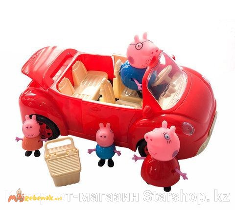 Фото 3. Машинка Свинки Пеппы с коринкой для пикника