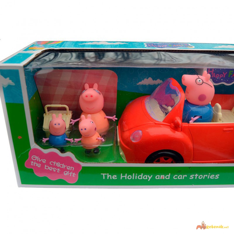 Фото 7. Машинка Свинки Пеппы с коринкой для пикника