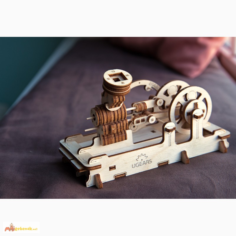 Фото 8. Механический-Деревянный 3D Конструктор - Пневматический двигатель