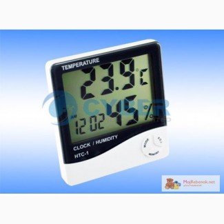 Элекронные часы с цифровым гигрометром и термометром