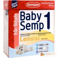 Semper Детское питание Семпер Лемолак (BabySemp 1 Lemolac, 500гр) Швеция