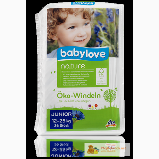 DM Babylove nature эко подгузники Германия