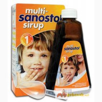Вітаміни для дітей від 1року Multi Sanostol Sirup.(300г та 600г)