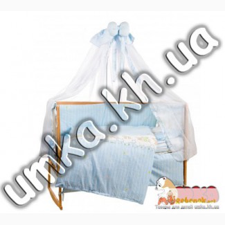 Комплект детского постельного белья Bepino Мишки Дети голубой