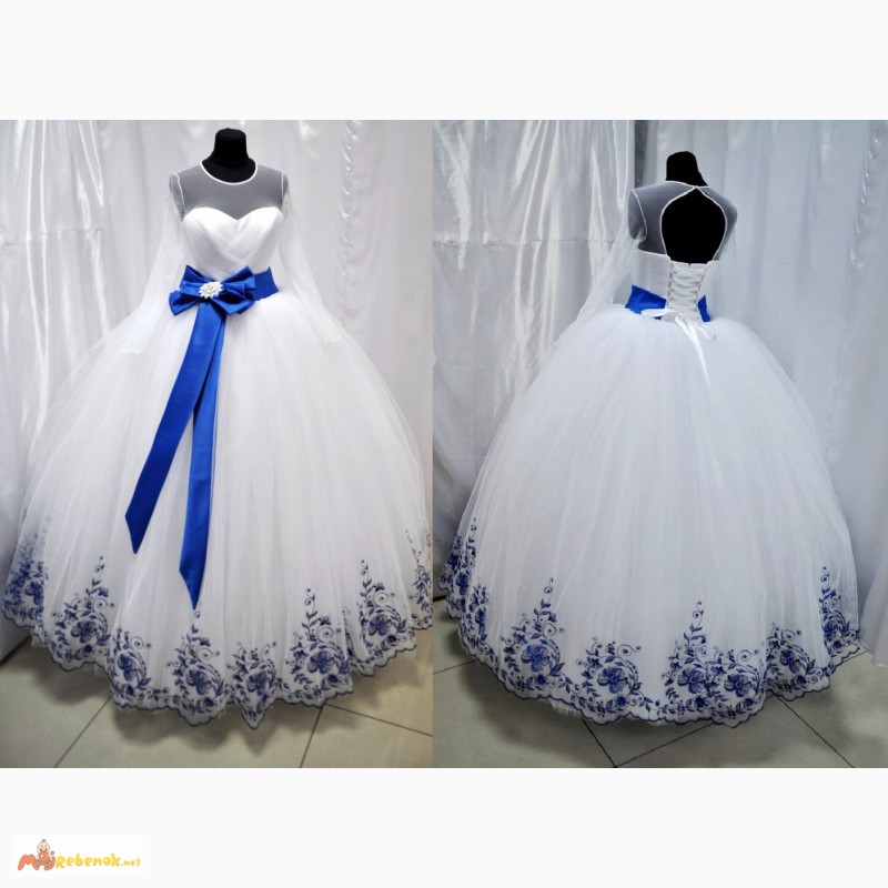 Свадебные платья под заказ, платья с стильной вышивкой