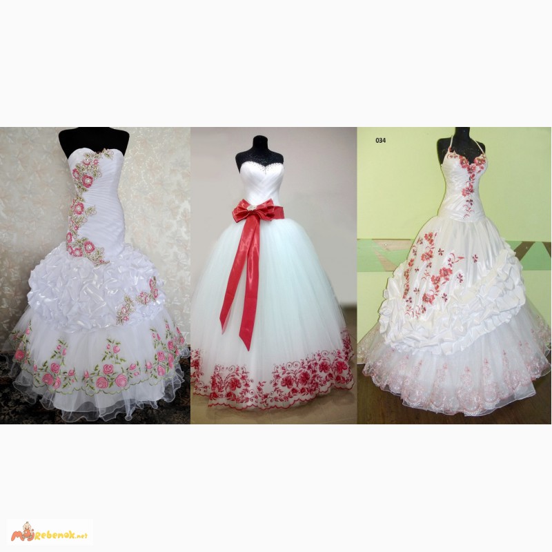 Фото 4. Свадебные платья под заказ, платья с стильной вышивкой