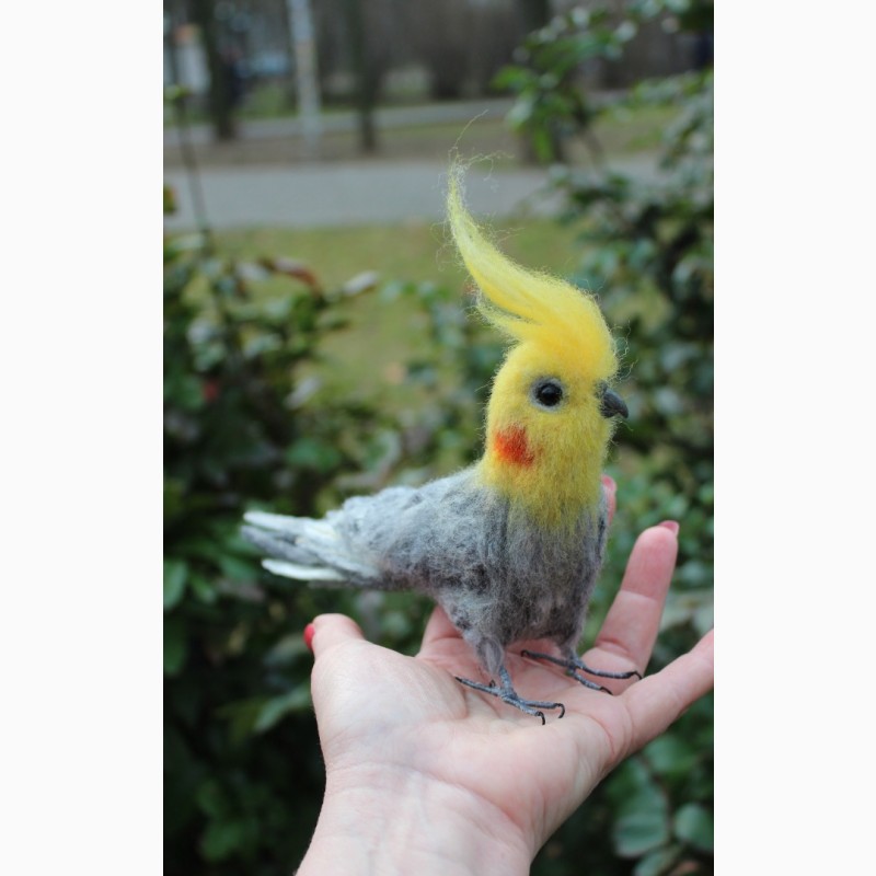 Фото 6. Попугай корелла игрушка хендмэйд подарок сувенир интерьерная папуга